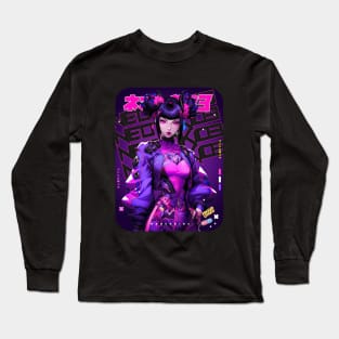 STREET FIGHTER ⬛🟪 JURI HAN - CHAOTIC NEUTRAL 🟪⬛ ANIME MANGA GAMING - FIGHTING GAME CULTURE Long Sleeve T-Shirt